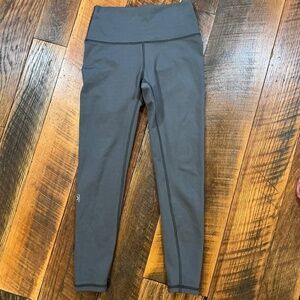 FLEO High Rise Athletic Leggings Charcoal Gray Size M